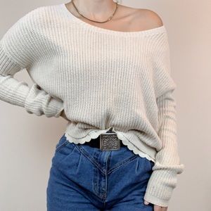 Kimchi Blue UO Crop Scoop Neck Sweater